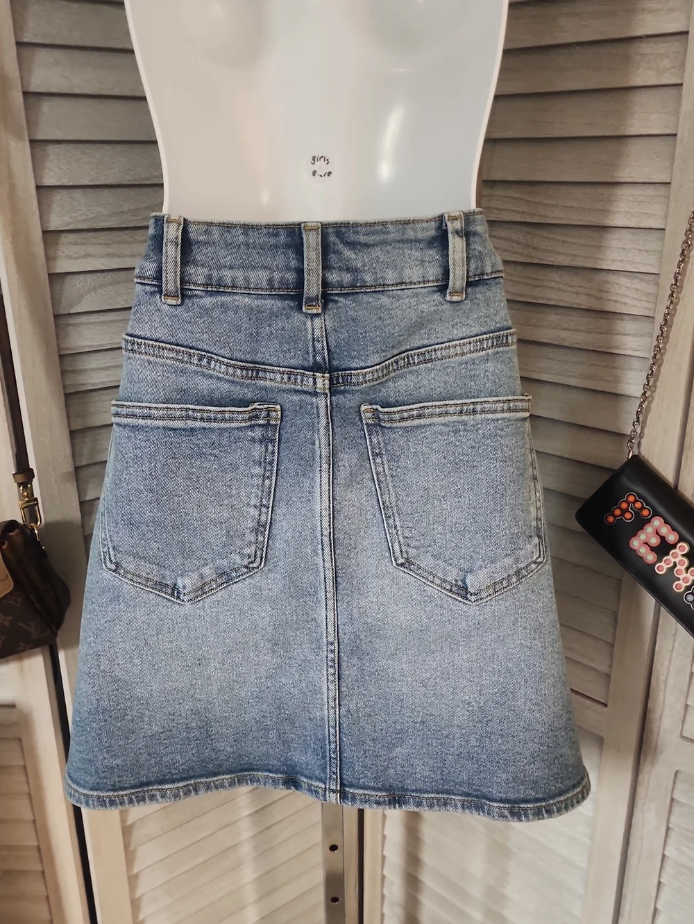 Michael Kors Brand Denim Skirt